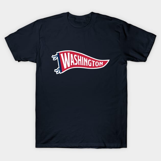 Washington Pennant - Navy T-Shirt by KFig21